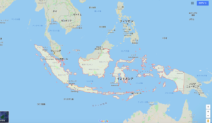 インドネシアの位置
